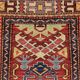 Tapis d'Orient Ghazni Kazak Afghanistan : 3.09 x 0.80 Mètres -Tapis de Couloir Entièrement fait main