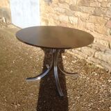 Round table from the 70's chrome and wood