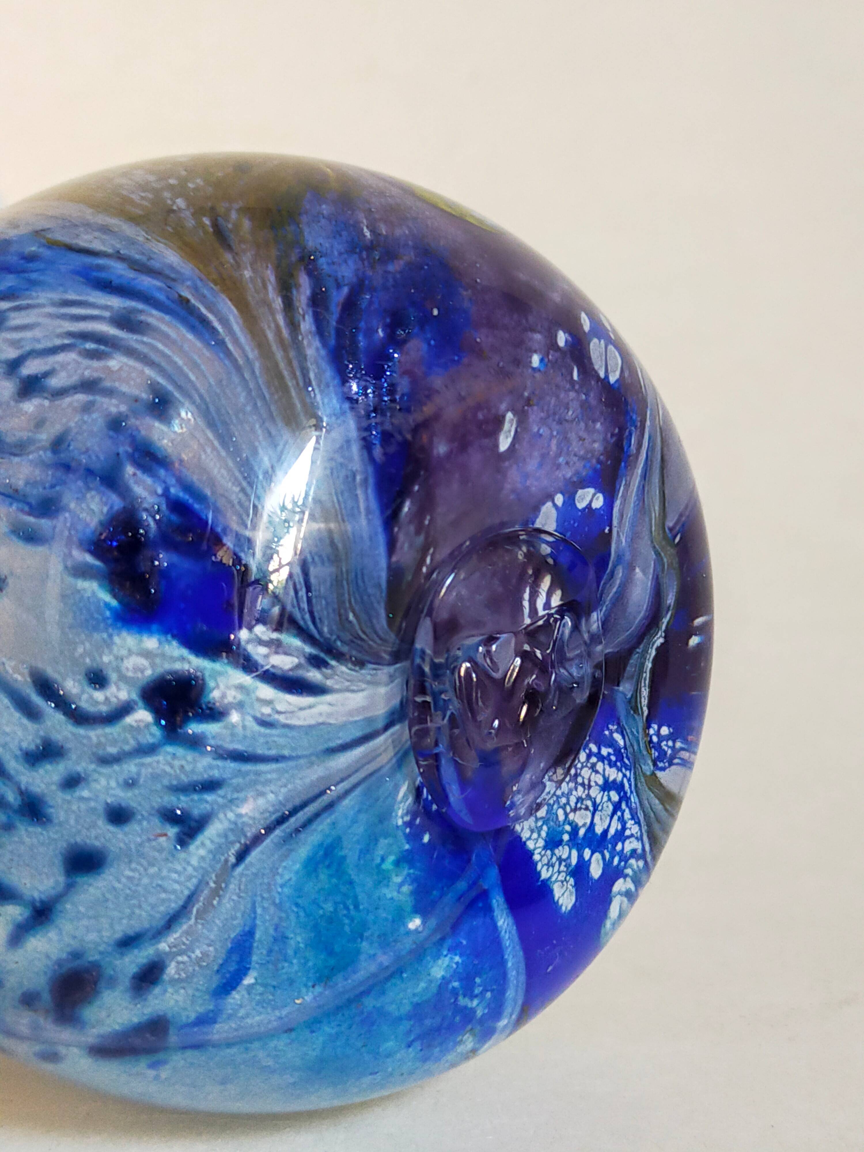 Vase glass paste of the glassmakers of Maure Vieil Mick and Bob Le Bleïs 80s