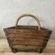 Wooden farm basket