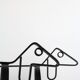 Travail scandinave, paire de chenets chiens