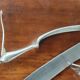 Old 3-piece lamb serving cutlery
