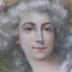 Marie-Louise medallion painting 19th century pastel signed L.Tailleferie tbe