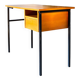 Bureau moderniste année 70, chêne et métal