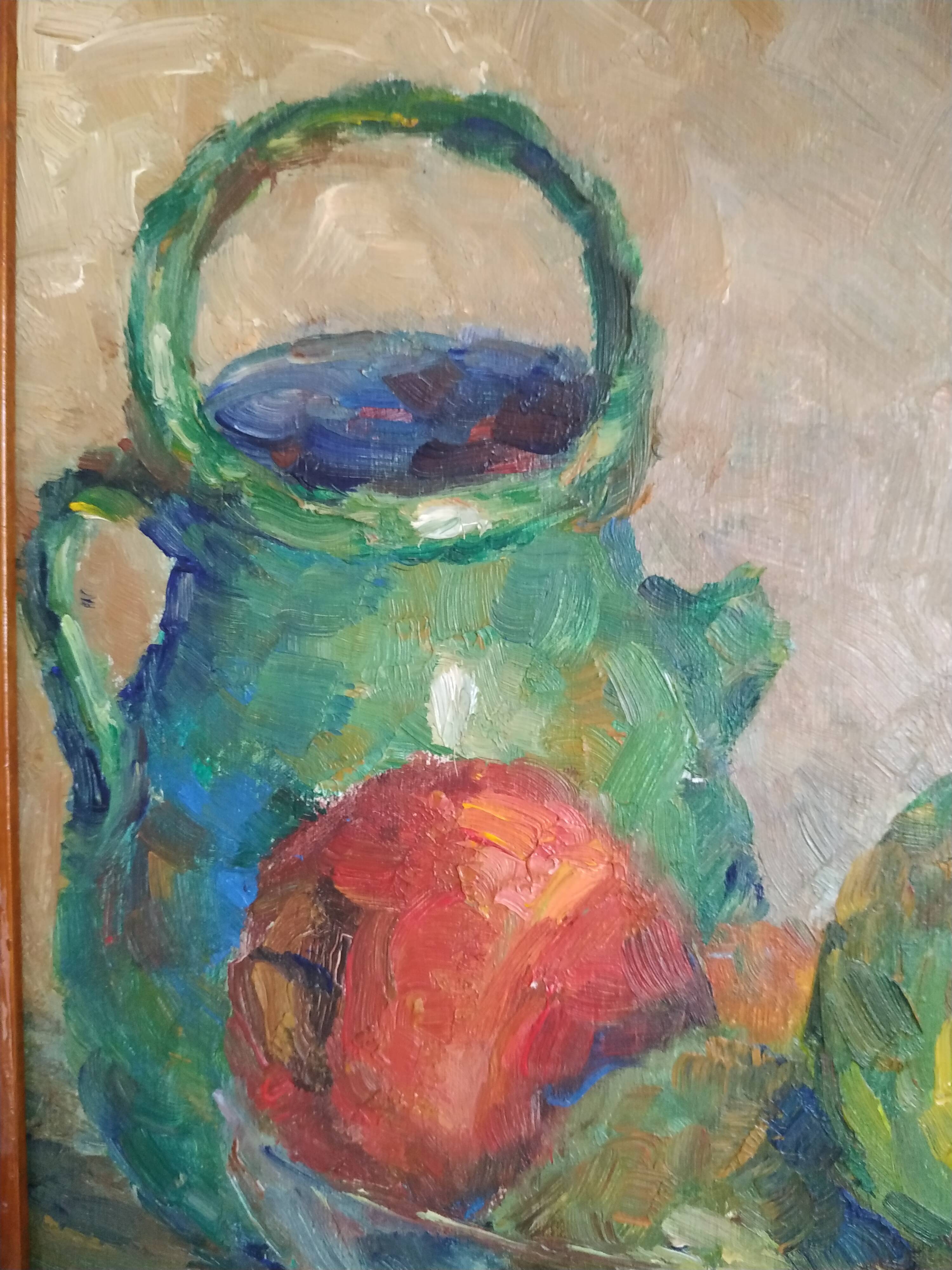 Still life at Victor Ferreri's gargoyle oil on panel