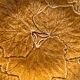 4 Gien earthenware plates with vine leaf design, Primefleur vintage creation