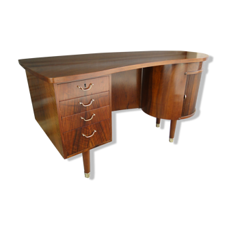 Vintage walnut desk by Kai Kristiansen Denmark 1950