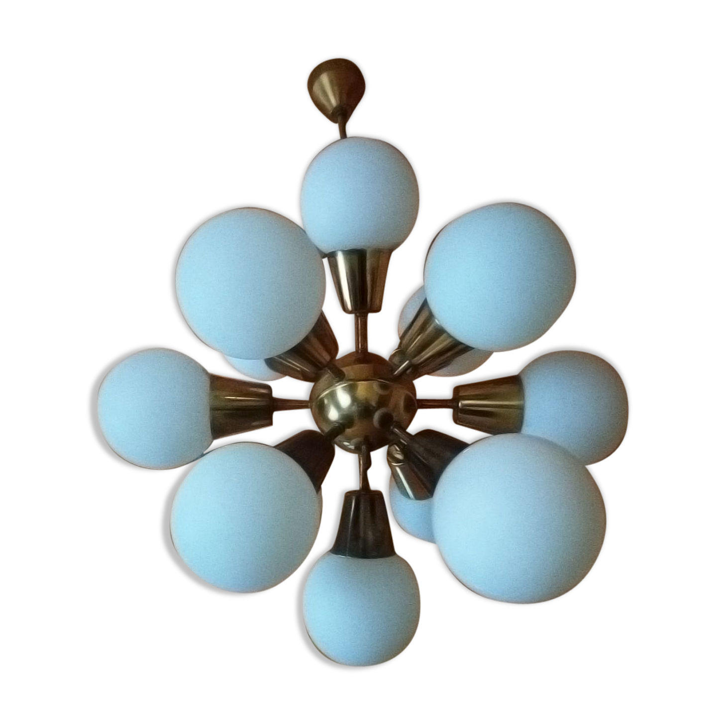 Lustre Sputnik vintage par Kamenický Šenov 1970s
