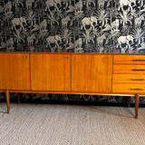 Varnished mahogany enfilade 1960
