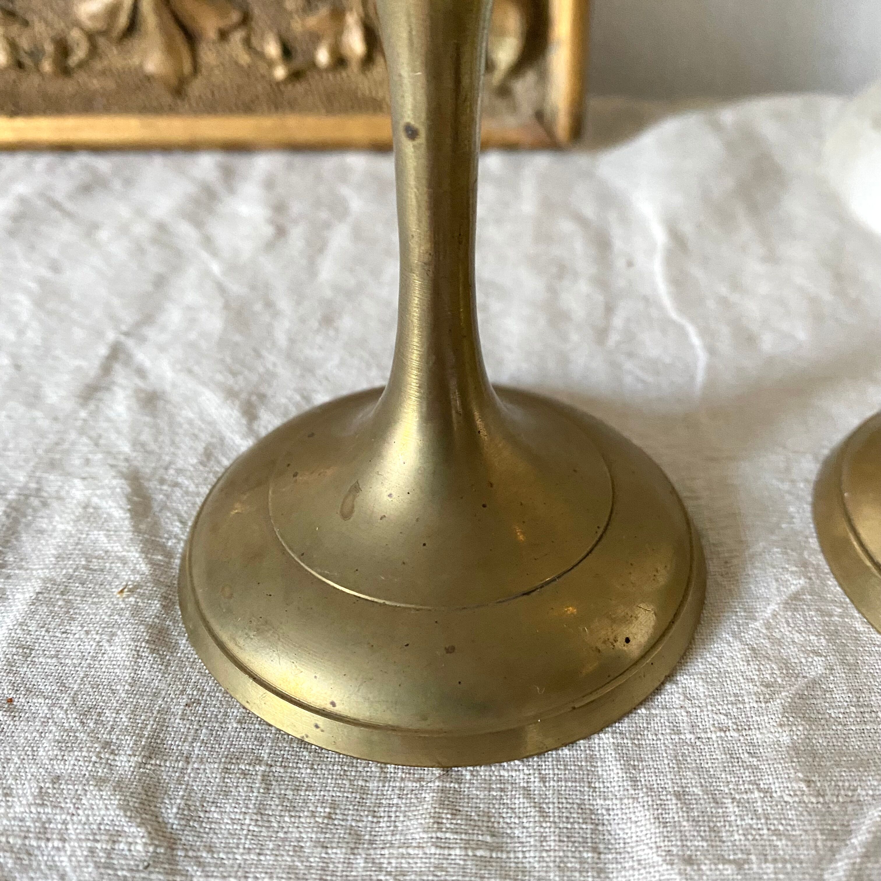 Chiseled Brass Chalice Wine Glasses