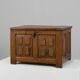 Rustic oak chest or trunk, France, 18th century