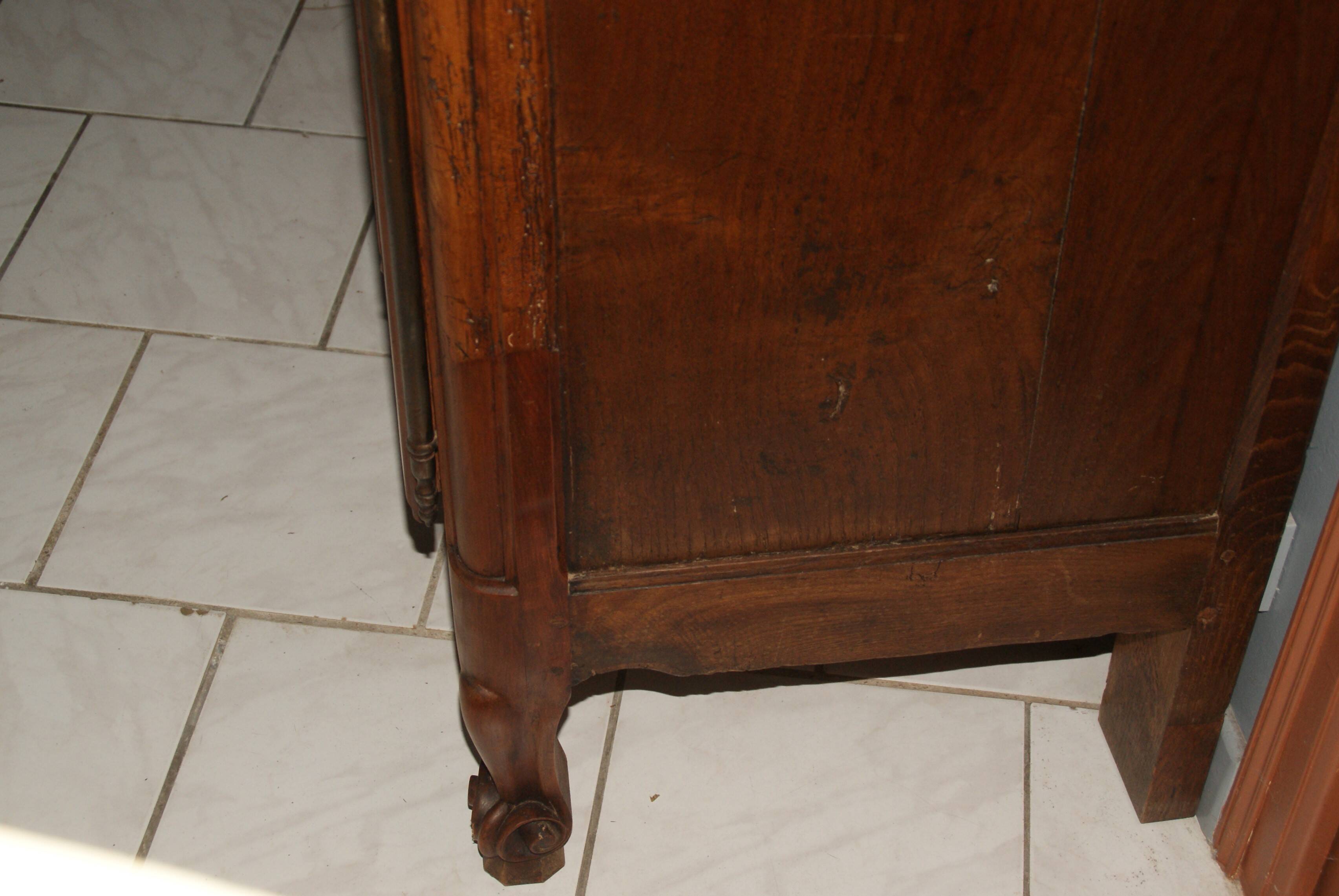 Louis XV oak and cherry wood sideboard