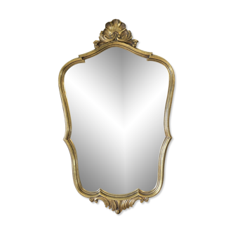 Miroir baroque doré en resine