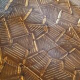 Smoked glass Art Deco tray