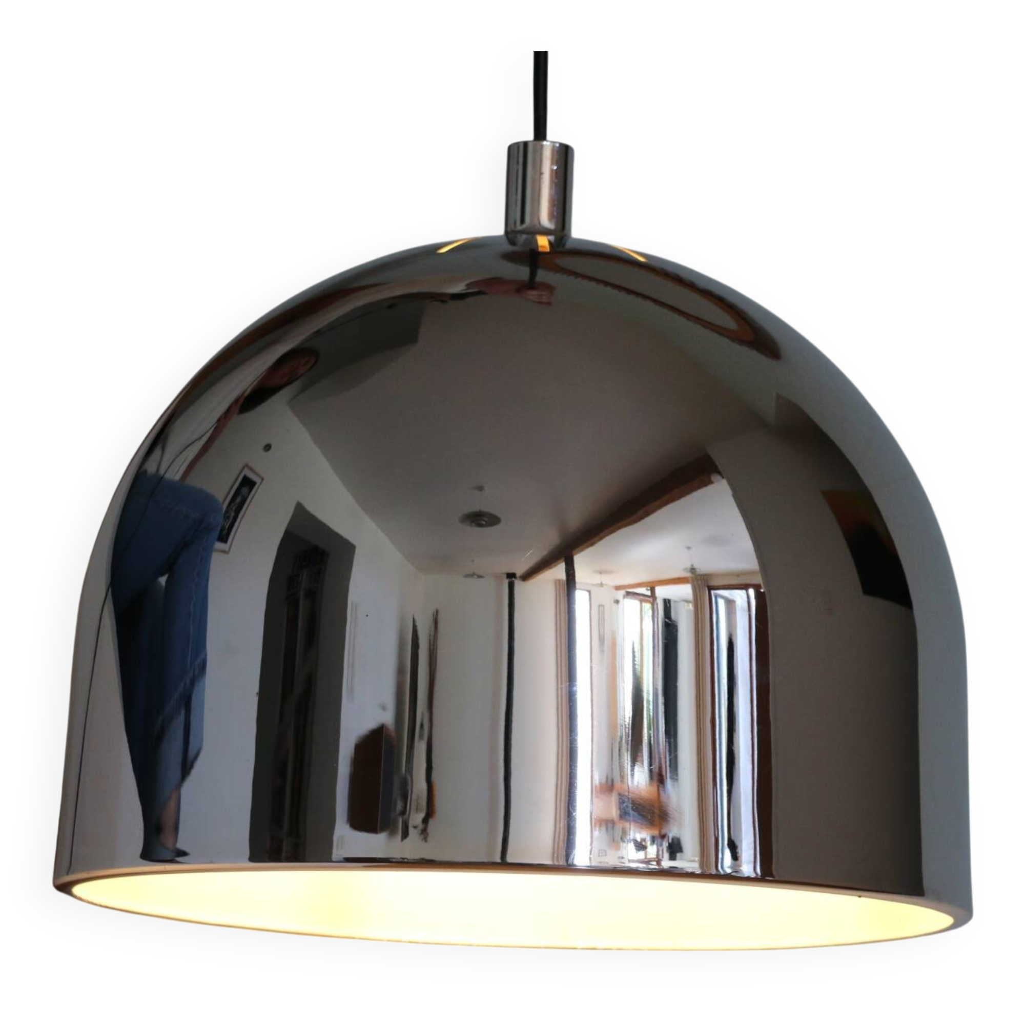 Suspension Rolf Kruger chromée 390mm