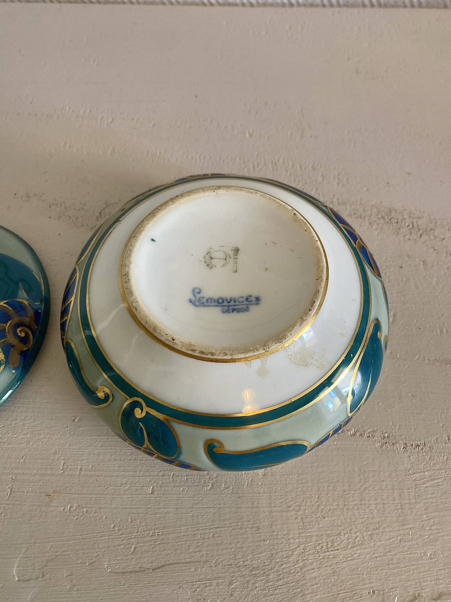 Art Deco bonbonnière by Camille Tharaud from Limoges.