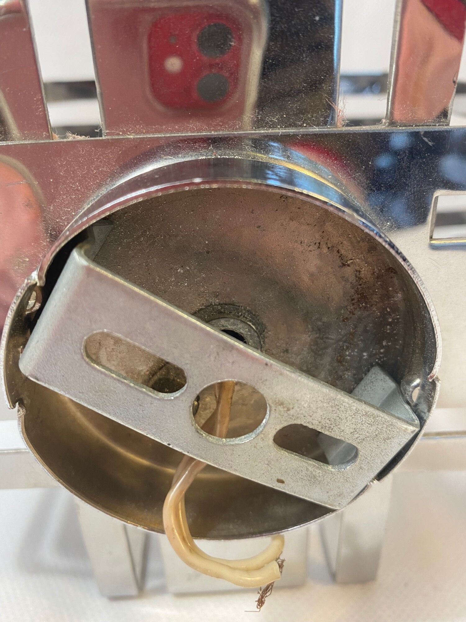 Paire de lampes en métal années 70