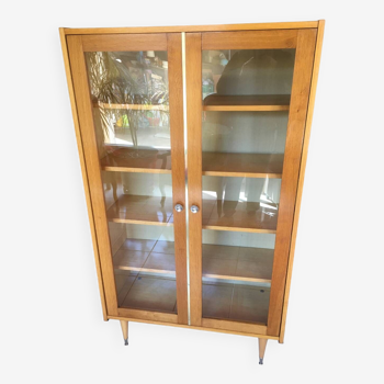 Scandinavian vintage bookcase display case