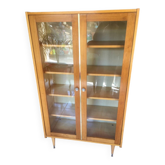 Scandinavian vintage bookcase display case