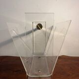Plexiglas magazine rack by David Lange