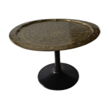 Coffee table foot tulip and Moroccan tray