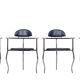4 Italian Arrben 'Marilyn Stiletto' dining chairs 1970s