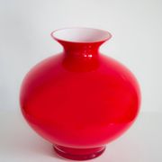 Large Vintage Artistic Glass Vase Mid-Century, Tarnowiec, Europe, 1970s