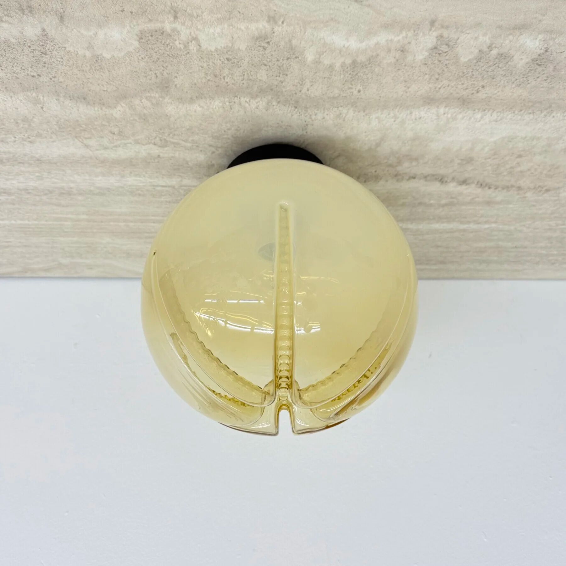 Mid-century Italian glass ceiling lamp, 1970s