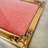 Vintage Metal Picture Frame 23 cm x 17 cm CONVEX glass