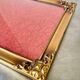 Vintage Metal Picture Frame 23 cm x 17 cm CONVEX glass