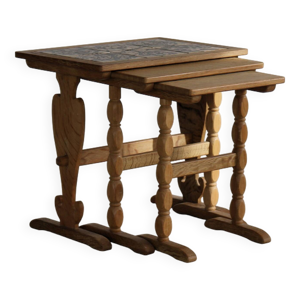 3 tables gigognes vintage