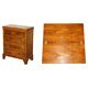 Vintage walnut commode with sliding top in Butler style.