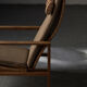 Set of 2 lounge chairs and one footrest by Borge Mogensen for Fredericia Denmark 1960’s
