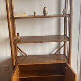 Vintage wicker rattan shelf