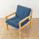 Flötotto armchairs, 1970s, set of 2, blue upholstery