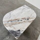 Large Italian postmodern marble coffee table, sculptural vintage stone table, 1980s