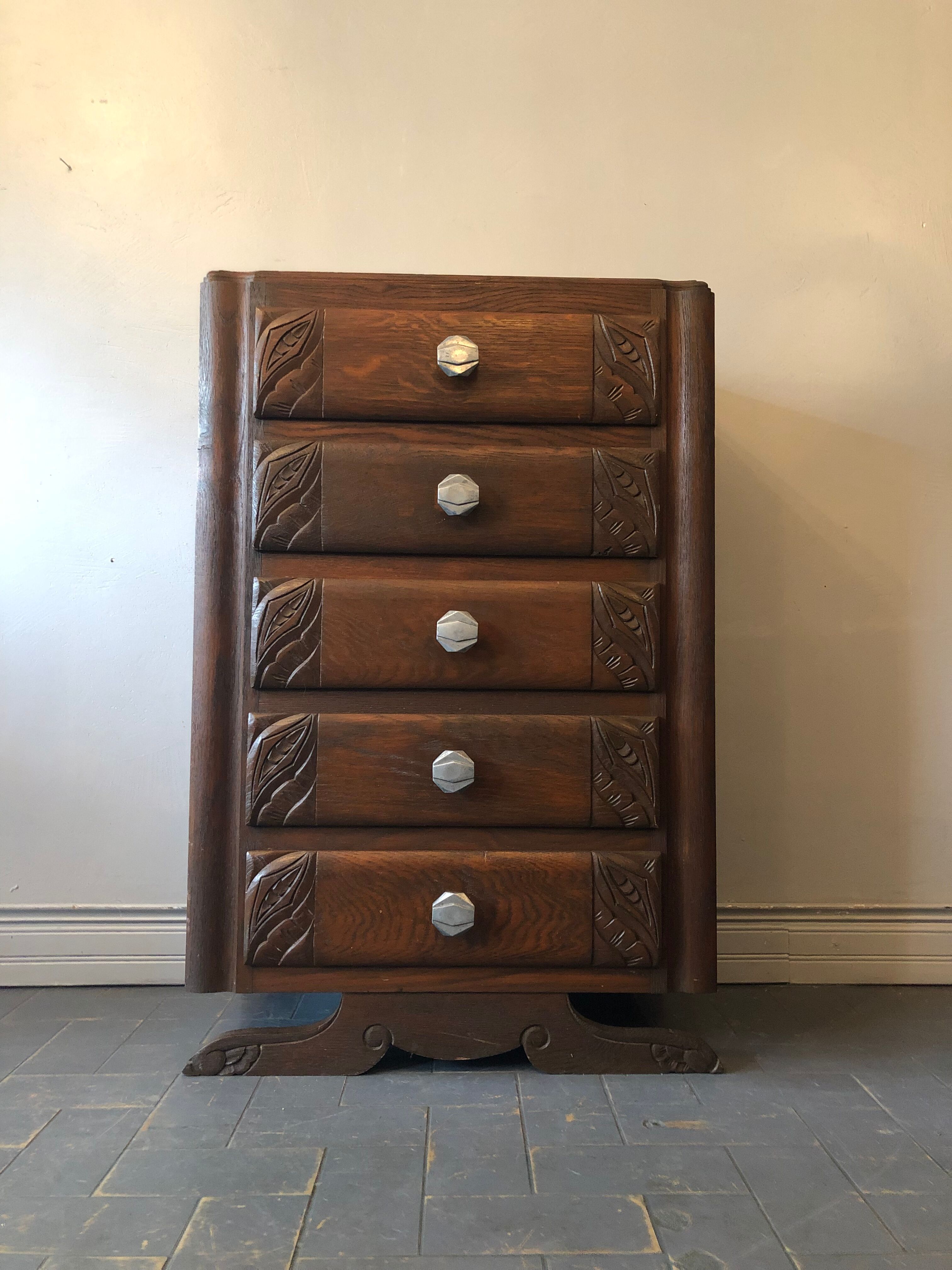 Art Deco rag chest of drawers