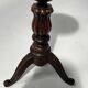 Napoleon III style gueridon in walnut and marble, 20th century.