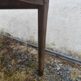 Table de ferme en chêne massif merisier
