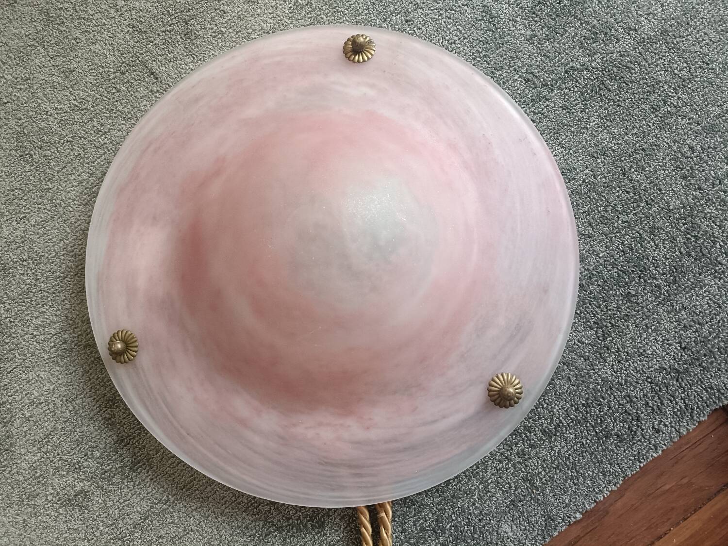 Art Deco glass paste chandelier