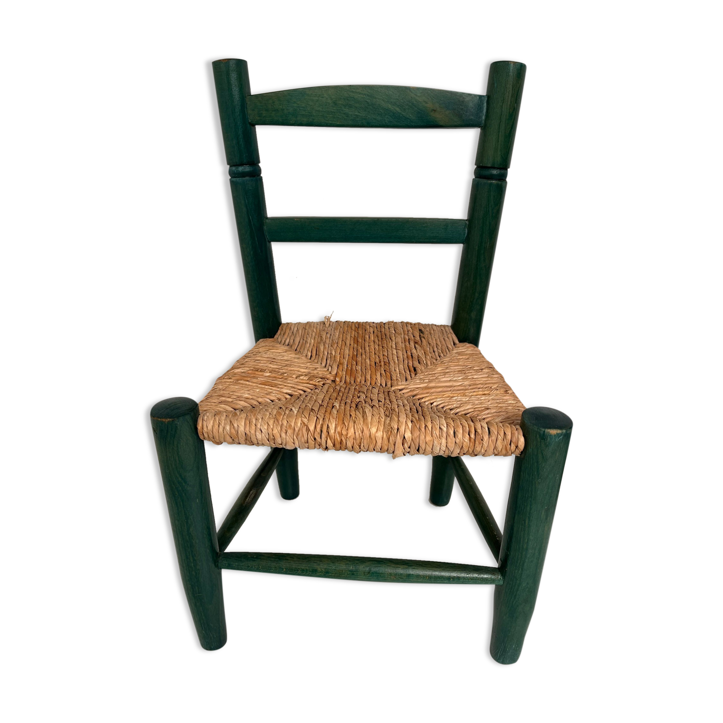 Vintage green painted children's chair