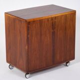CFC Silkeborg Rolling Bar Cabinet in Rosewood