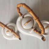 Coffee service African porcelain décor from Limoges