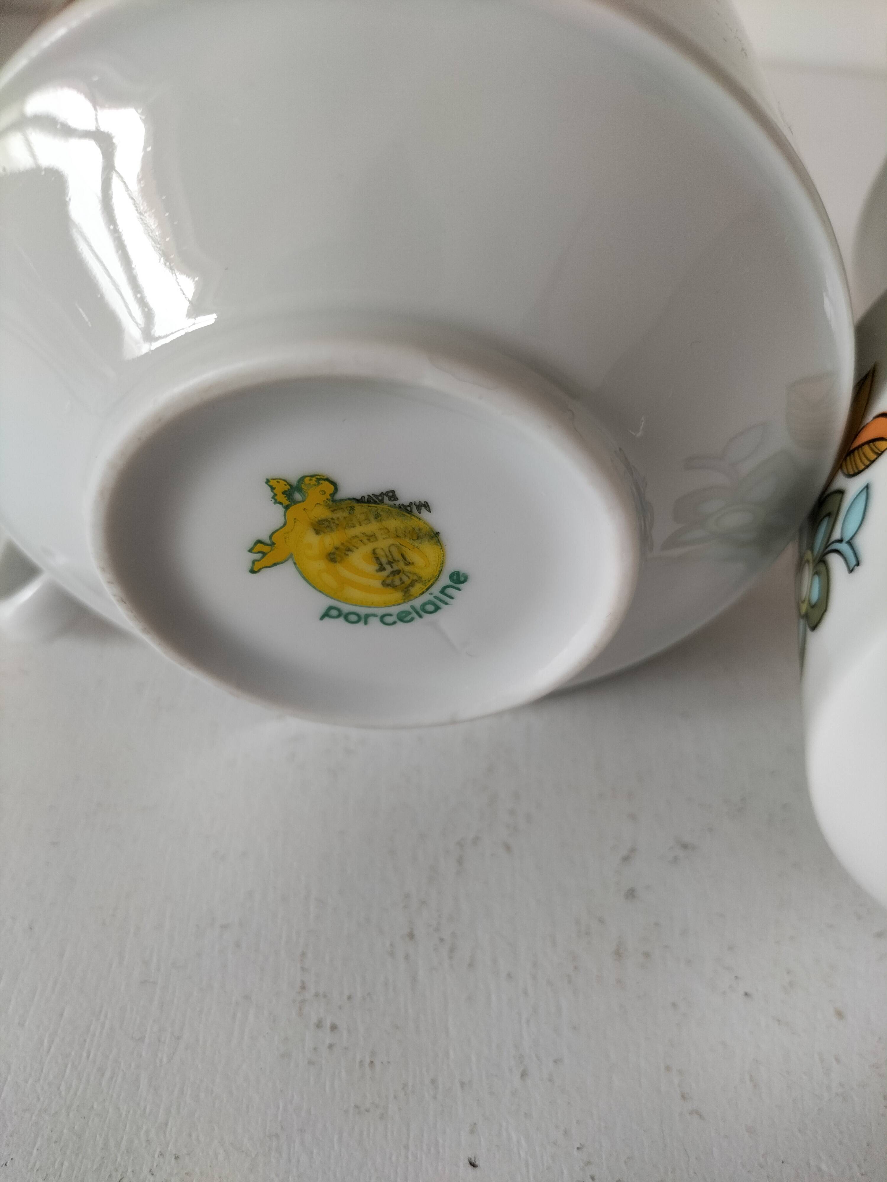 tasse à thé et pot à lait Manufacture Winterling Marktleuthen Bavaria
