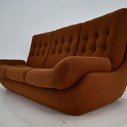 20th Century , Brown Atlantis Three seats Sofa, 1960s