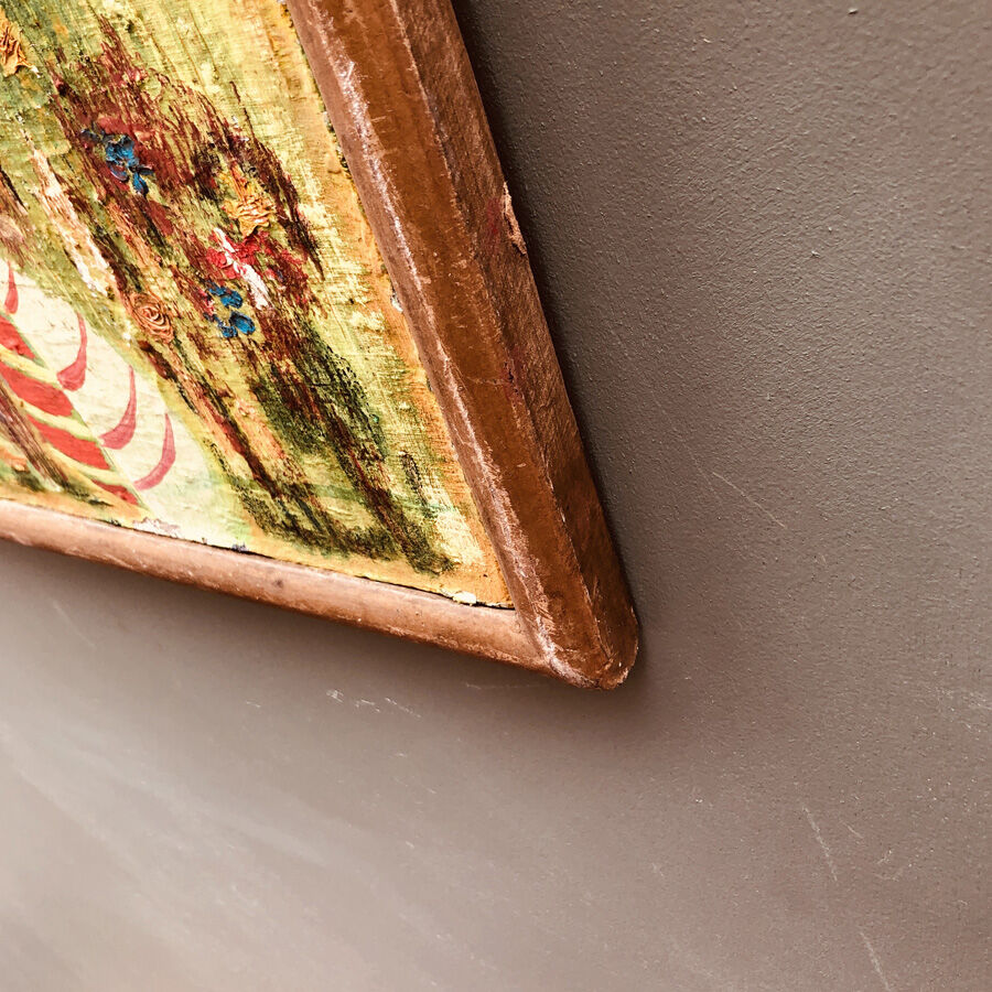 Vintage painting 70's "Psychedelic Campaign Party"