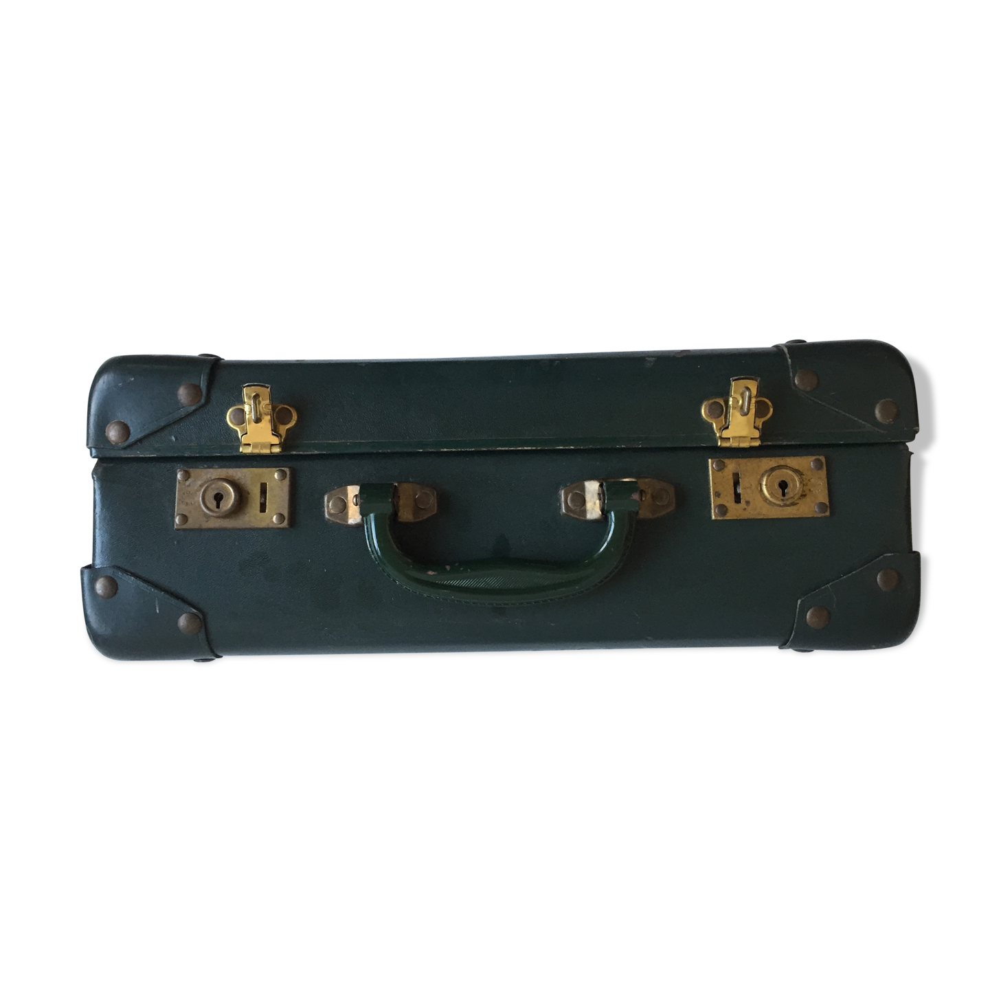 Valise vintage verte
