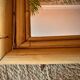 Vintage Spanish mirror in natural bamboo, 1950.