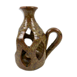 Hand-held sandstone candlestick