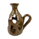 Hand-held sandstone candlestick